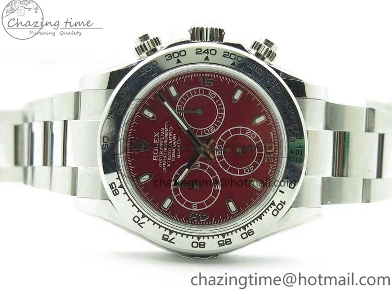 MiroTime 0116 Daytona 116520 SS UBF Best Edition Red Stick Markers Dial on SS Bracelet A Reliable 2951